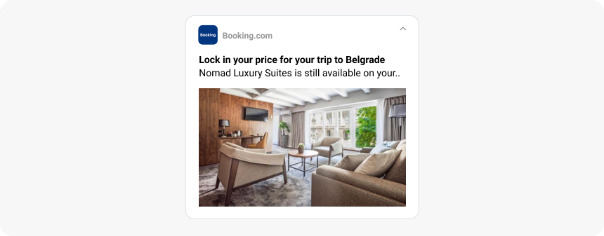 Rich push notifications example